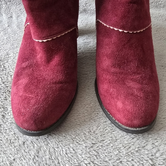 Shoe The Bear Bijou burgundy suede ankle boots size 8 - Picture 6 of 14